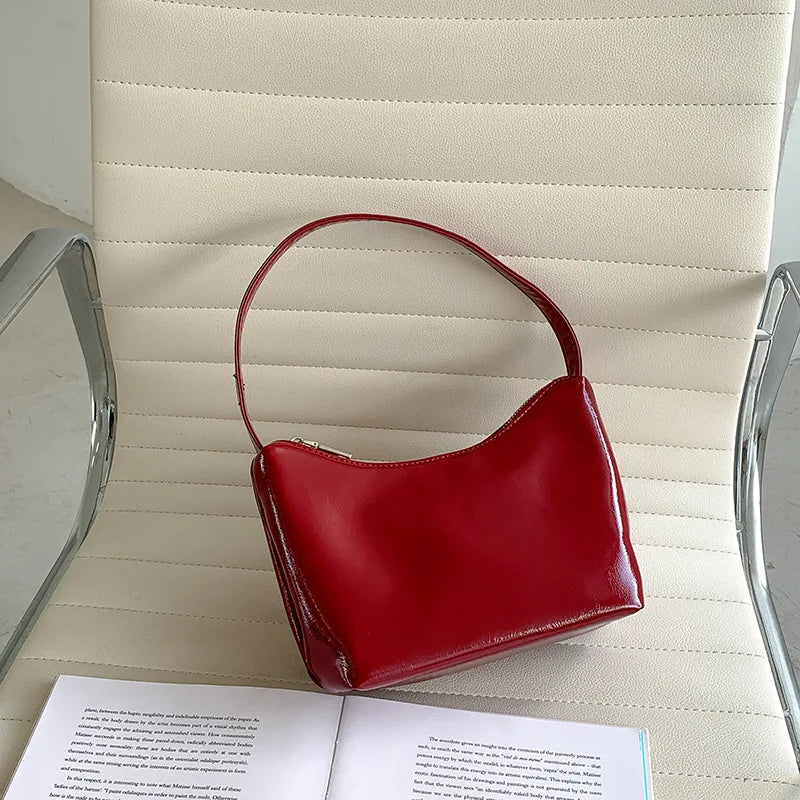 PU Leather Shoulder Bags For Women - Underarm Shopper Handbag Tote Bag