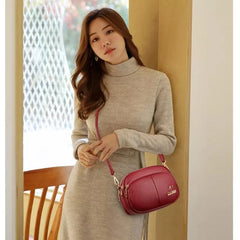 Retro PU Leather Small Shoulder Bag for Women