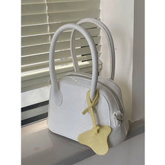 Solid PU Leather Women Shoulder Crossbody Bag Ladies Top-handle Bags