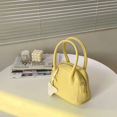Solid PU Leather Women Shoulder Crossbody Bag Ladies Top-handle Bags