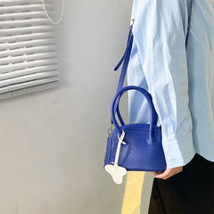 Solid PU Leather Women Shoulder Crossbody Bag Ladies Top-handle Bags