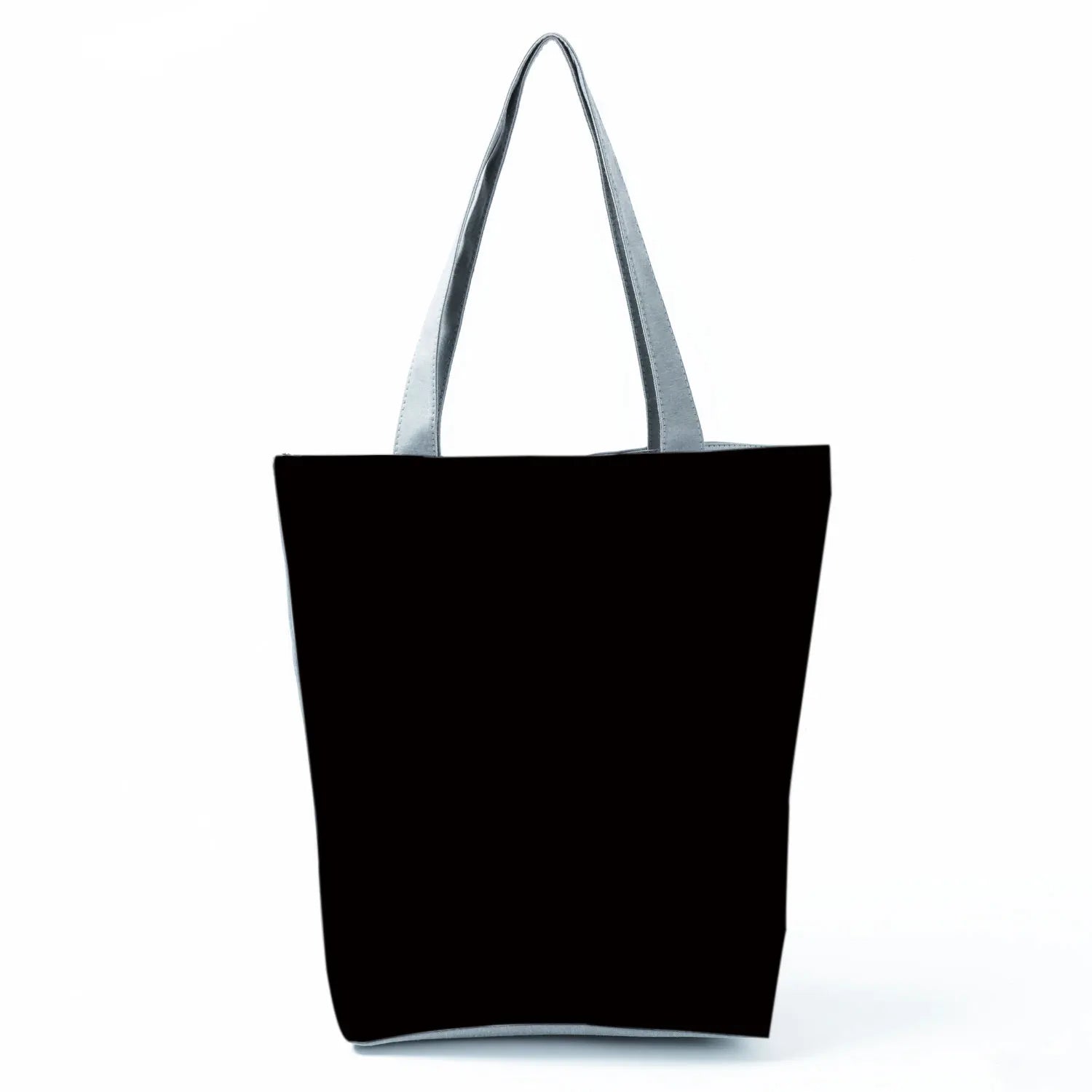 Solid Printed Handbags Eco Reusable Shopping Bag Portable Shoulder Tote