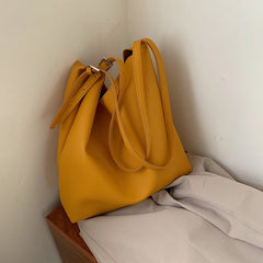 Yellow Large Capacity Waterproof Shoulder Bag for Women Ladies