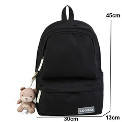 Waterproof Nylon School Backpack for Teenage Girls Laptop Bag