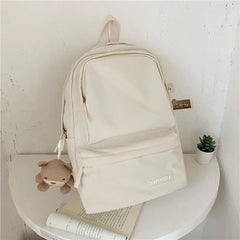 Waterproof Nylon School Backpack for Teenage Girls Laptop Bag