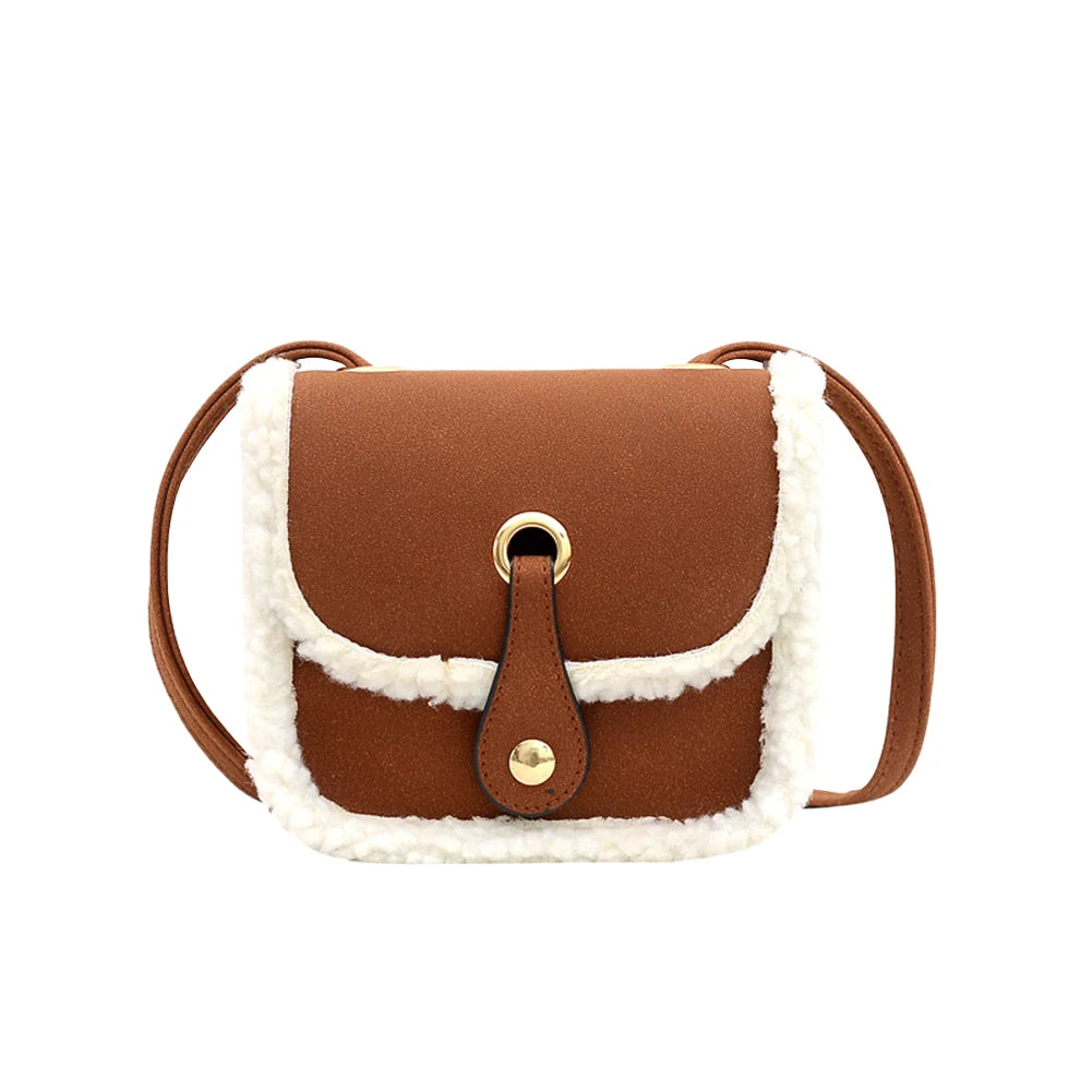 Solid Shoulder Messenger Bag PU Leather Envelope Women Handbags Totes Bags