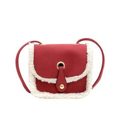 Solid Shoulder Messenger Bag PU Leather Envelope Women Handbags Totes Bags