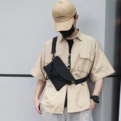 Solid Shoulder Messenger Bag Women Handbags Totes Nylon Crossbody Bags