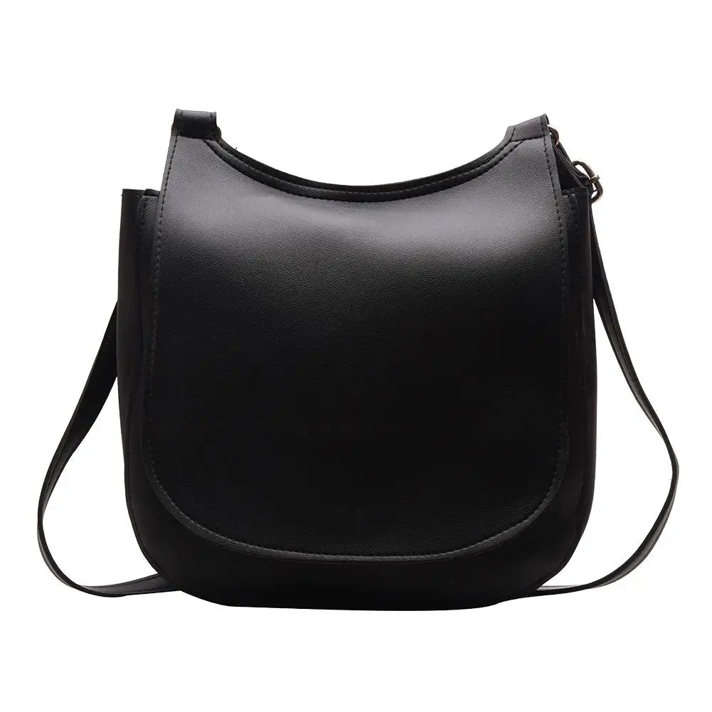Casual PU Leather Women Large Capacity Flap Crossbody Bag