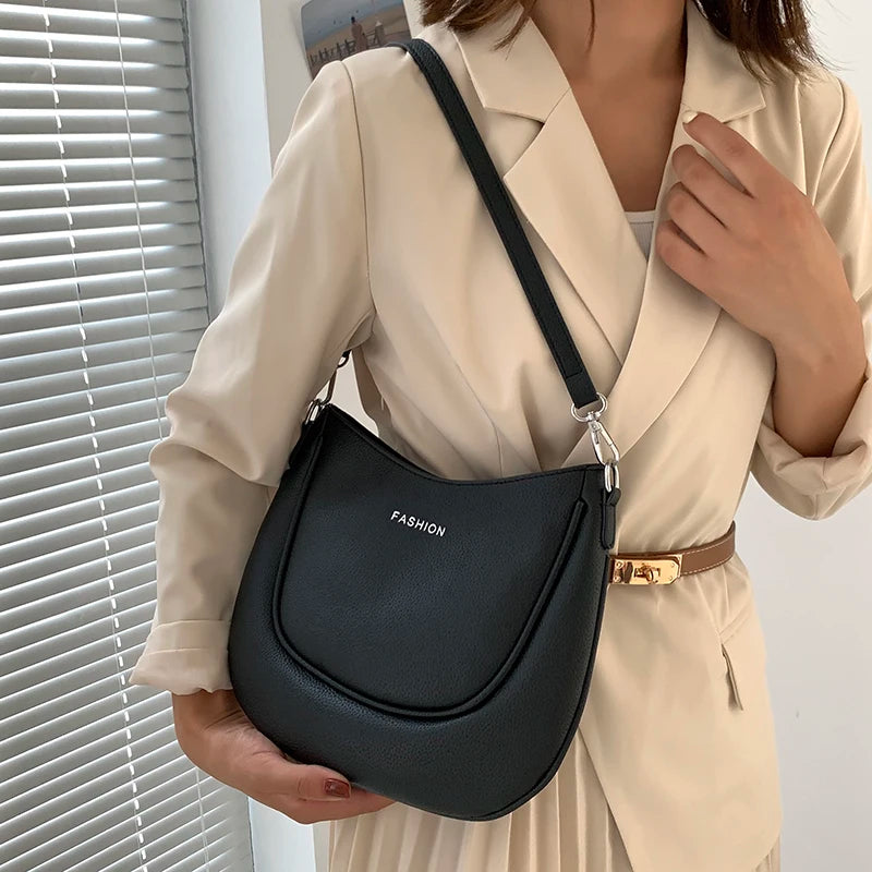 Small PU Leather Crossbody Bags for Women Winter Shoulder Handbags