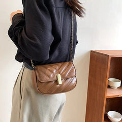 Small PU Leather Flap Shoulder Bags for Women