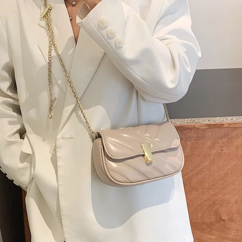 Small PU Leather Flap Shoulder Bags for Women