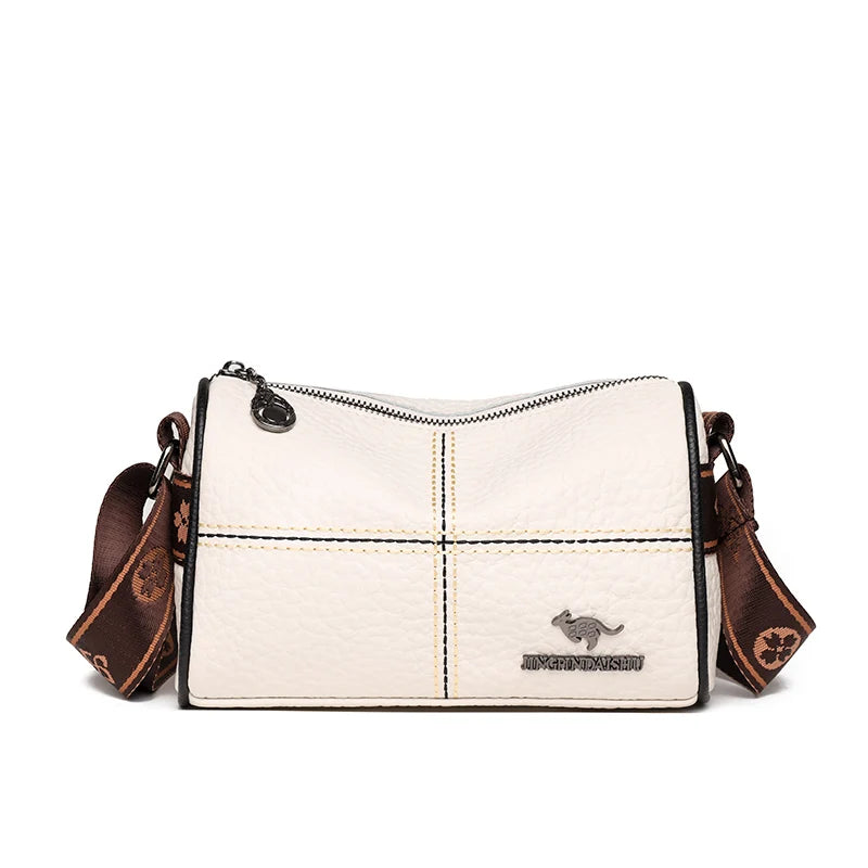 Soft Leather Crossbody Bag for Women Lady Tote Sac