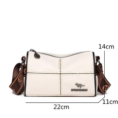 Soft Leather Crossbody Bag for Women Lady Tote Sac