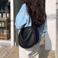 Soft Leather Shoulder Bags Wide Strap Messenger Hobos Bag Lady Large Handbags