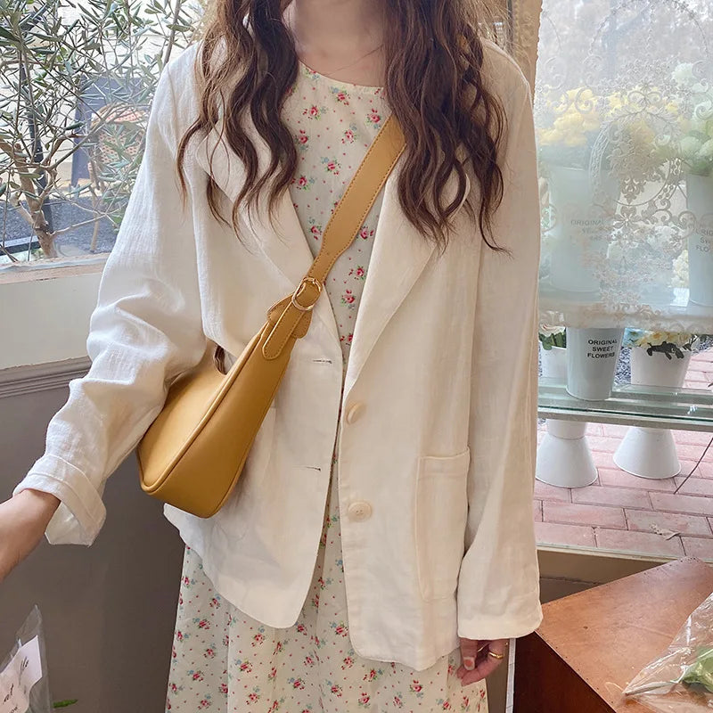 Soft PU Leather Women Crossbody Half-moon Shoulder Bag