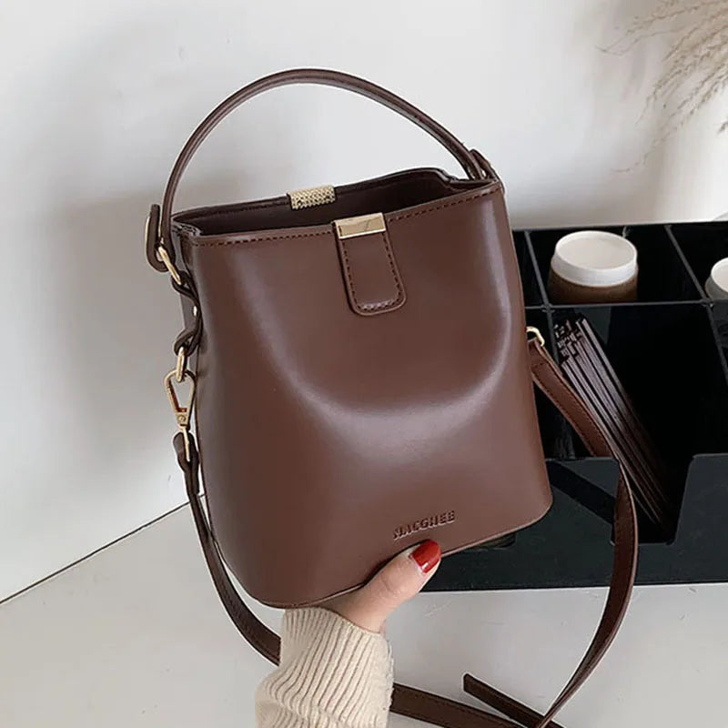 Soft Pu Leather Crossbody Shoulder Handbag Women's Winter Purse Messenger Bag