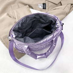 Warm Cotton Crossbody Bag Women Shoulder Tote Winter Handbag