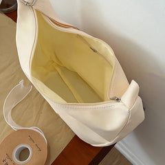 Solid Nylon Shoulder Bags for Girls Female Hobos Messenger Bags with Purse