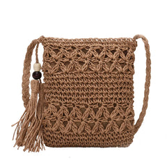Tassel Shoulder Crossbody Bags Women Summer Beach Messenger