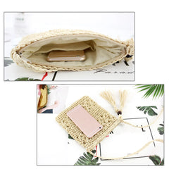 Tassel Shoulder Crossbody Bags Women Summer Beach Messenger