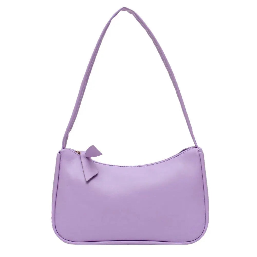 Solid Totes Bags For Women Vintage Handbag Casual Retro Mini Shoulder Bag