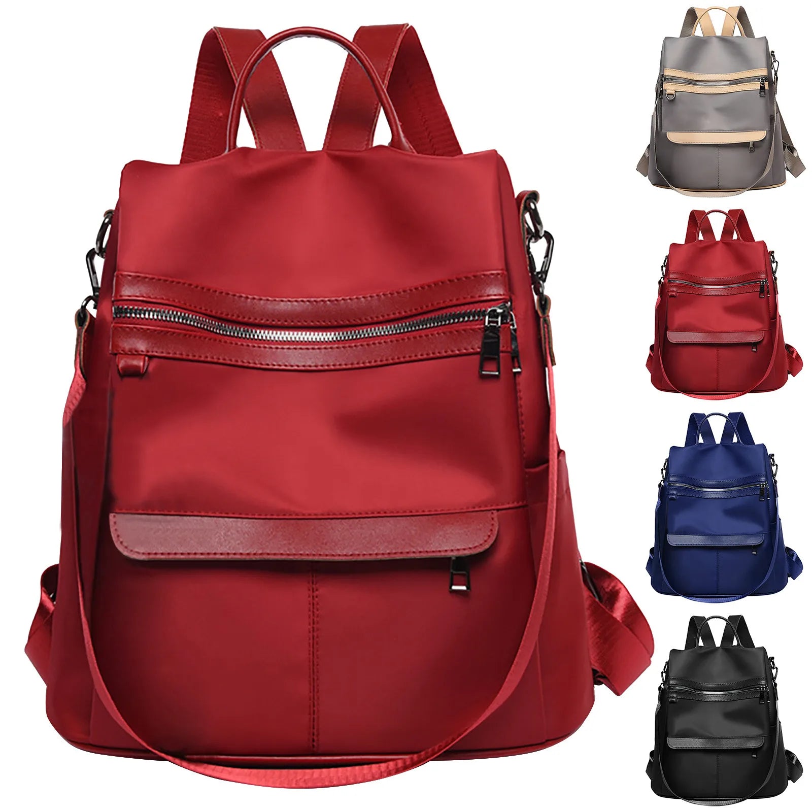 Waterproof Canvas Backpack Large Capacity Preschool School Bag for Girls