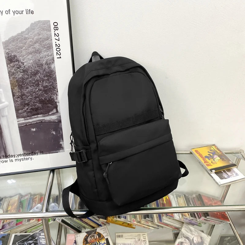 Solid Women Backpack Casual Travel Bag High Schoolbag for Teenage Girls Boys