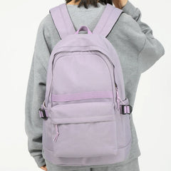 Solid Women Backpack Casual Travel Bag High Schoolbag for Teenage Girls Boys