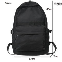 Solid Women Backpack Casual Travel Bag High Schoolbag for Teenage Girls Boys