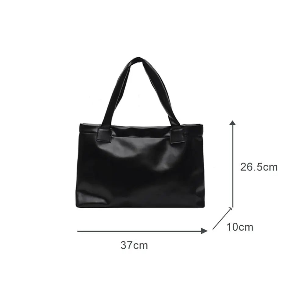 Solid Women Bags Underarm Shoulder Top-handle Bag Totes PU Leather