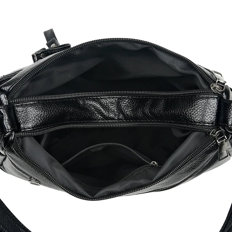 Solid Women Messenger Bags Sheepskin Diagonal Cross Bag Youth Casual