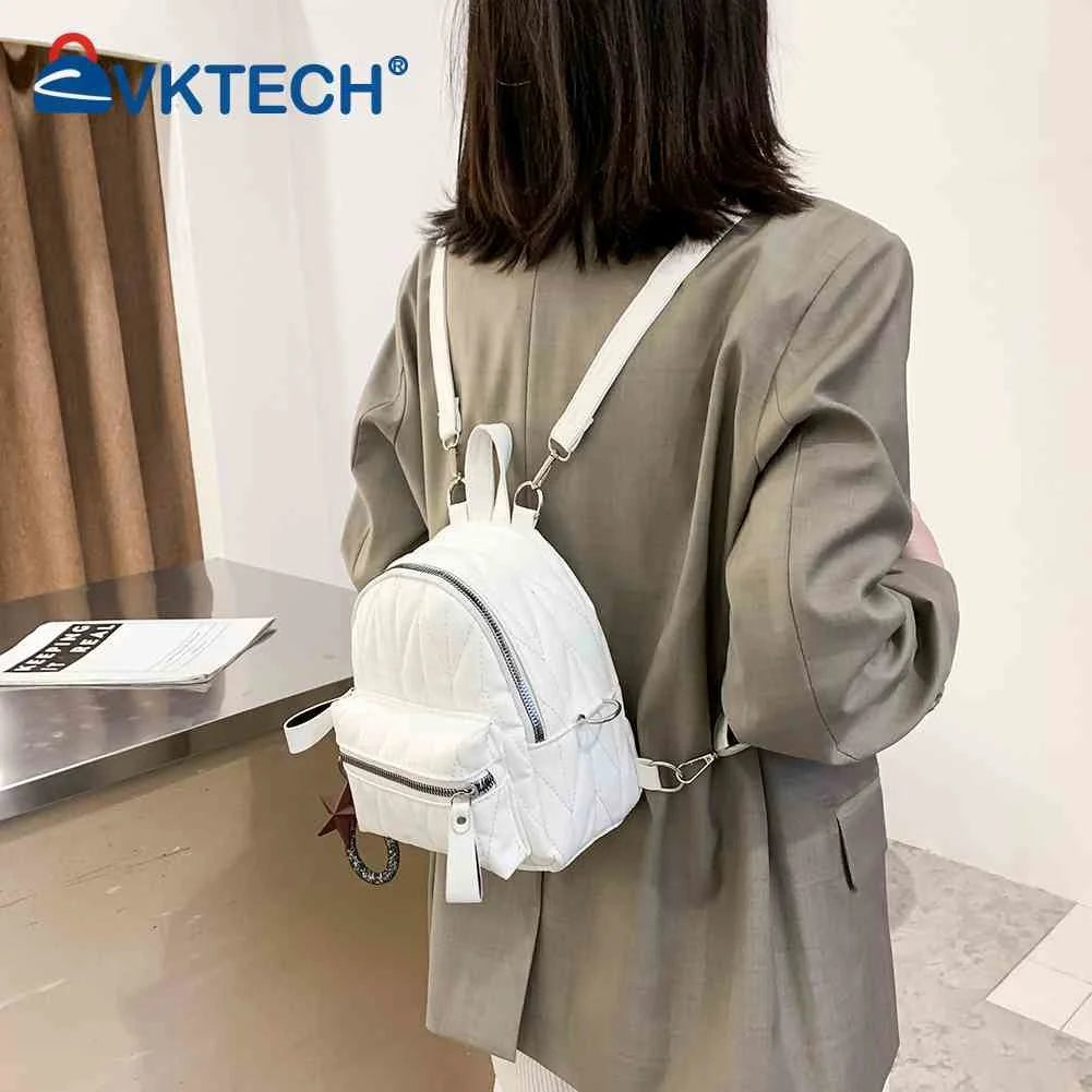 Solid Women PU Leather Backpack School Travel Bags Daily Bag