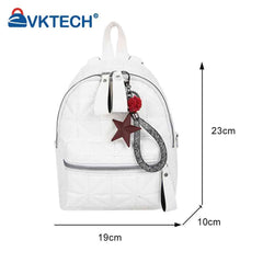 Stylish Women PU Leather Backpack School Travel Bags Lady Shoulder Crossbody Bag