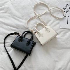Solid Women Shoulder Handbag Small Totes Crossbody Bags PU Leather