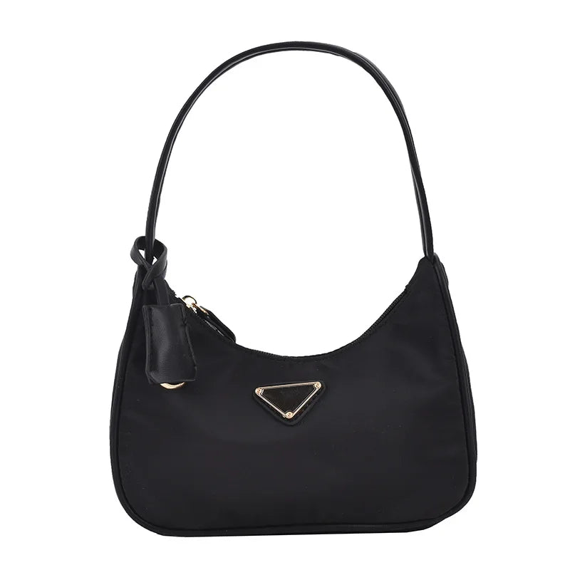 Solid Small Square Women Underarm Bag Lady Handbag