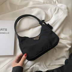 Solid Small Square Women Underarm Bag Lady Handbag