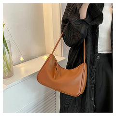 Solid Women Small Square Underarm Bag Lady Female Handbags