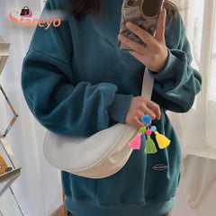 Solid Women's Fanny Pack Nylon Waist Bag Shoulder Crossbody Chest Bags