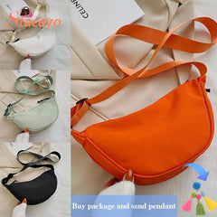 Solid Women's Fanny Pack Nylon Waist Bag Shoulder Crossbody Chest Bags