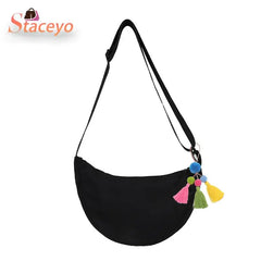 Solid Women's Fanny Pack Nylon Waist Bag Shoulder Crossbody Chest Bags