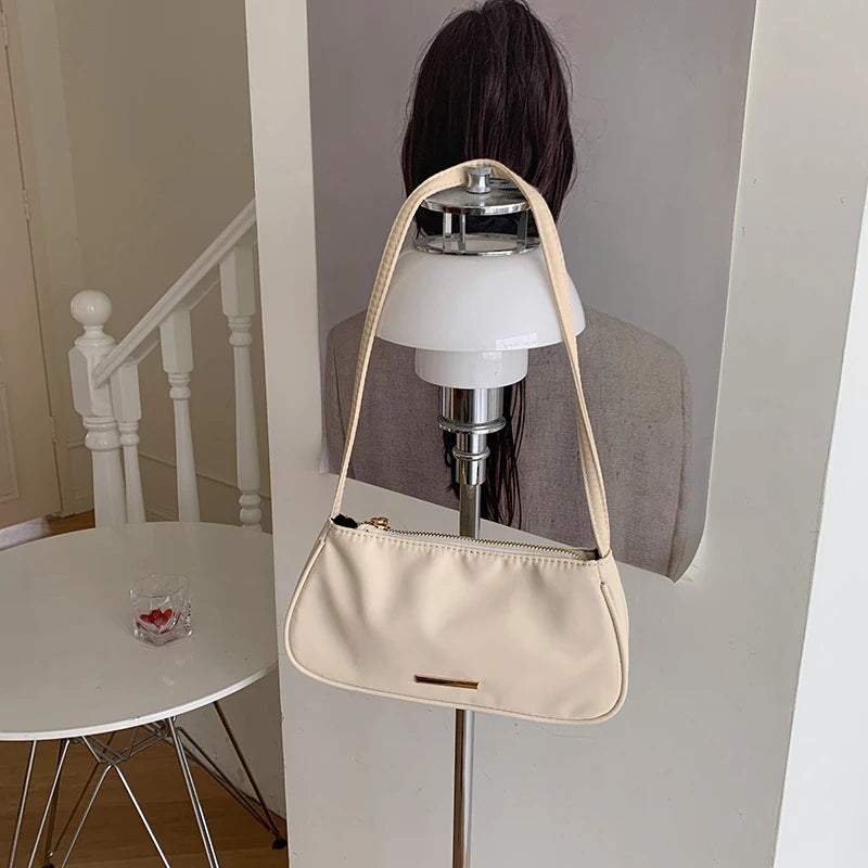 Lightweight Women's Nylon Underarm Hobo Bag Small Clutch Purse