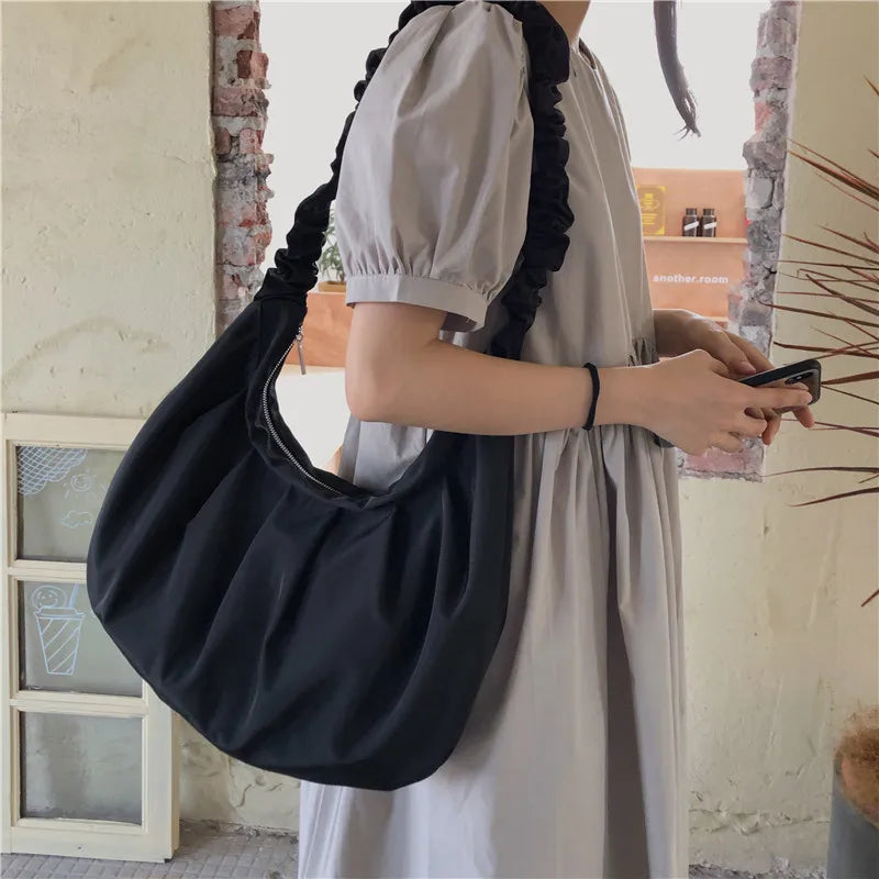 Nylon Shoulder Bag For Women Crossbody High Capacity