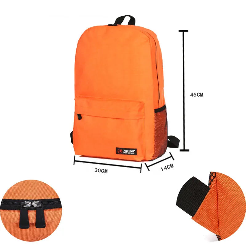 Waterproof Colorful Backpack Schoolbag Travel Casual Girls Boys Gift