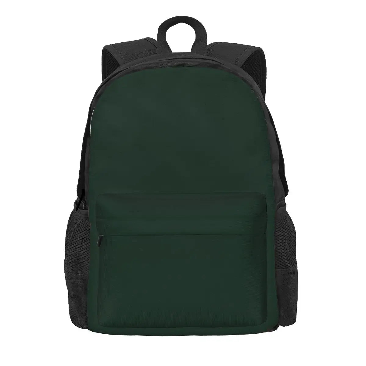 Dark Green Backpack for Men and Women - School Bag