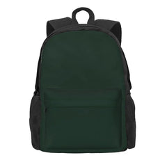 Dark Green Backpack for Men and Women - School Bag