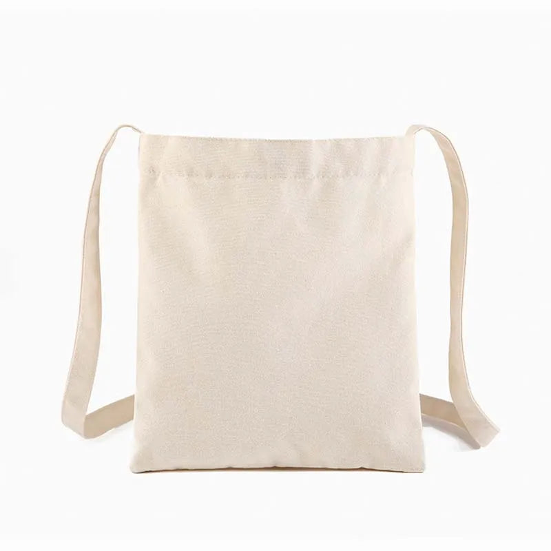 Eco-Friendly Canvas Shoulder Messenger Tote Bag for Women