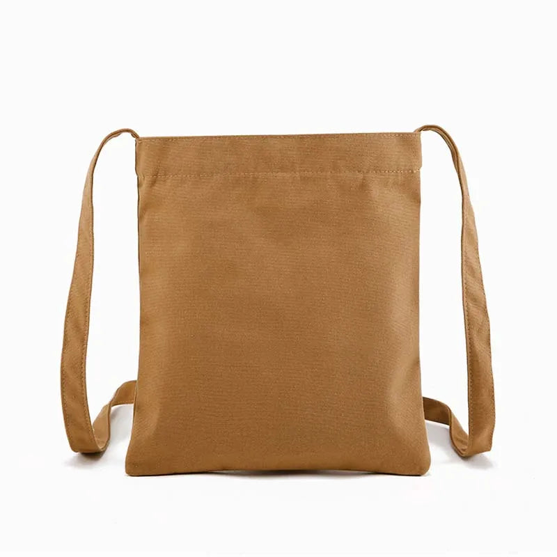 Eco-Friendly Canvas Shoulder Messenger Tote Bag for Women