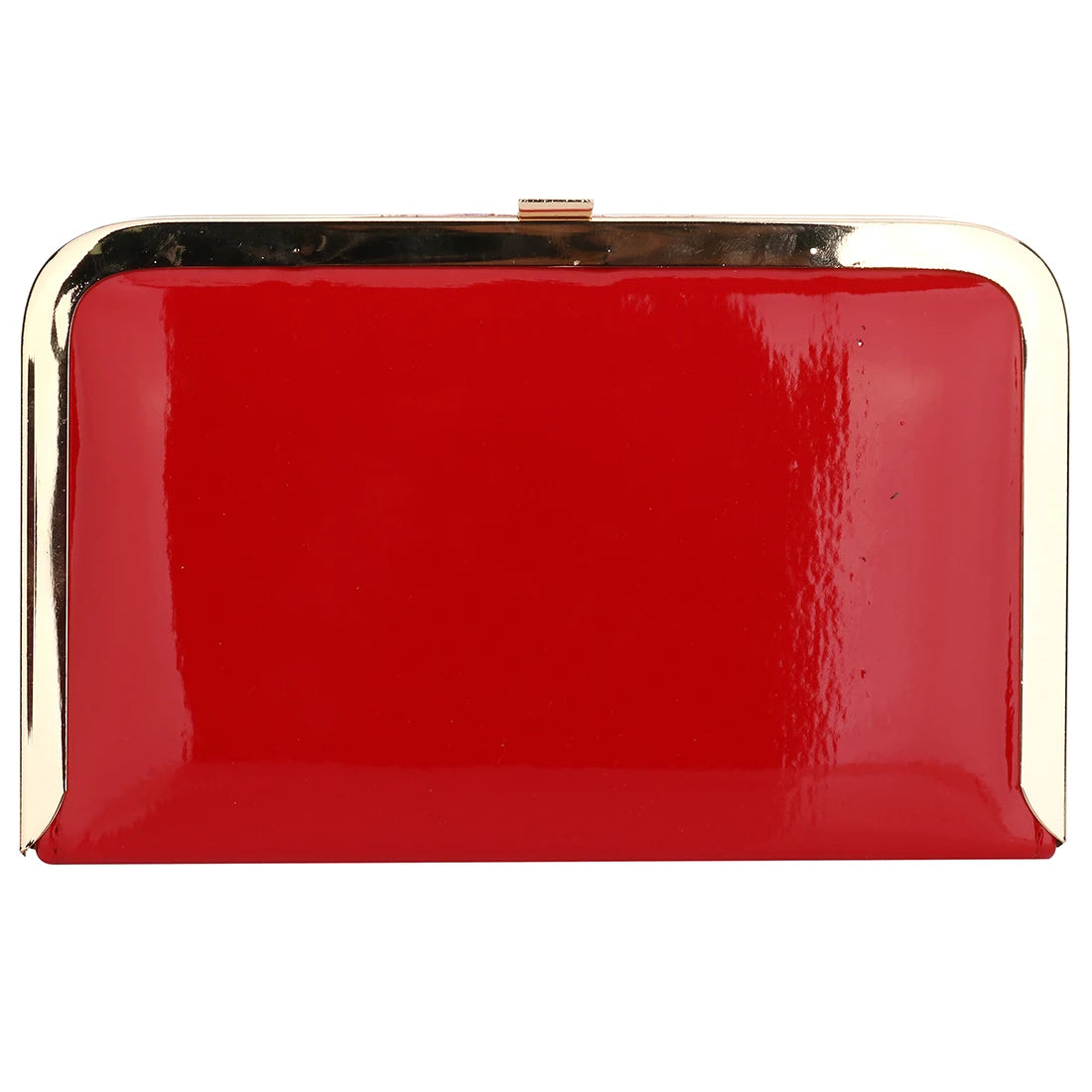 Leather Hard-Surface Clutch Bag Business Pouch Women Party Crossbody Purse