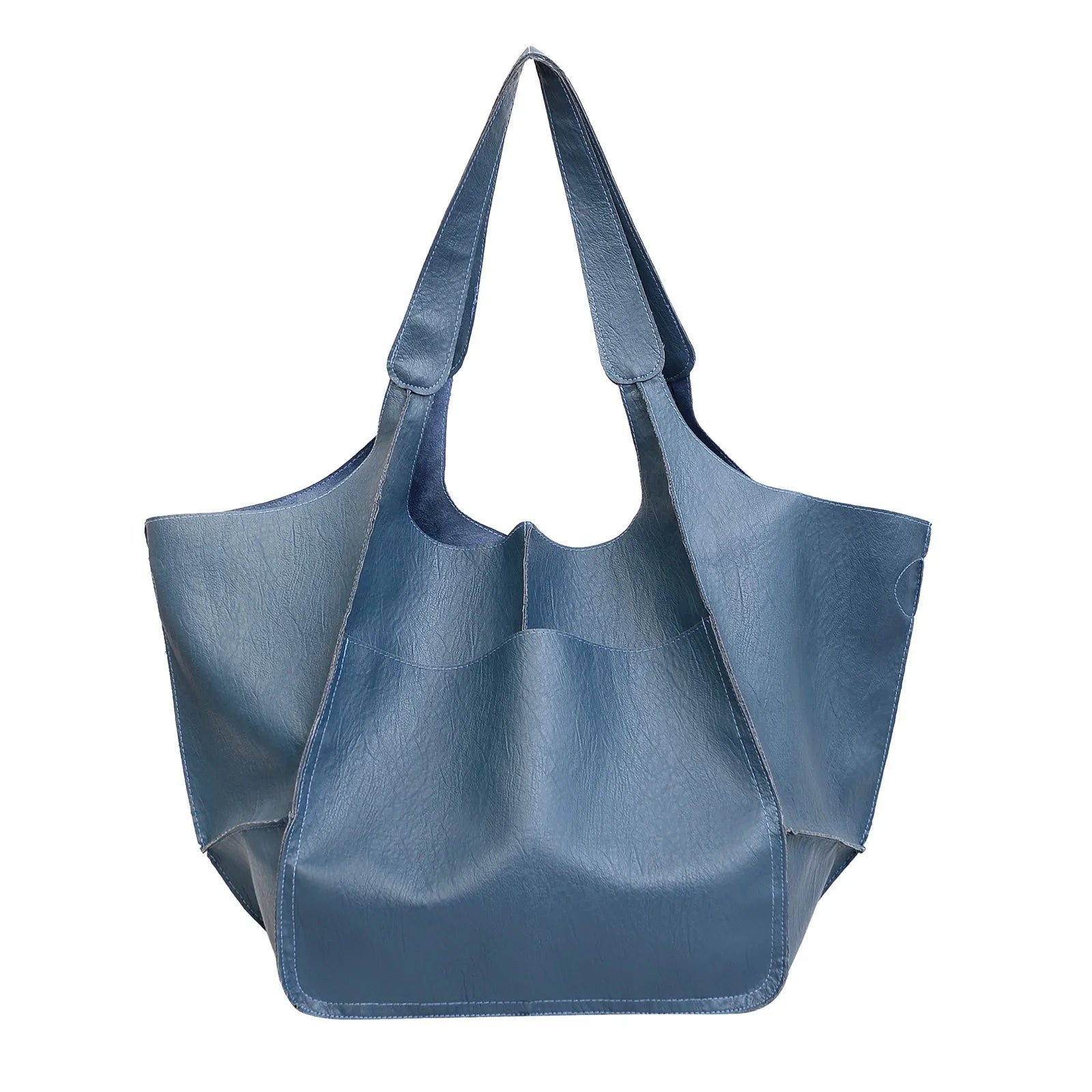 European American Style Leather Shoulder Bag for Women